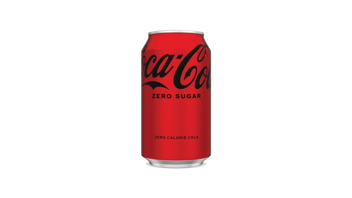 Canned Coke Zero.